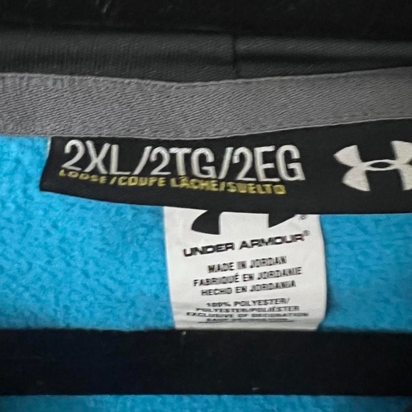 Under Armour Blue and Black Hoodie - Picture 5 of 5